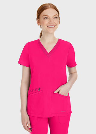 Healing Hands Women's Mariah Rib Trim Scrub Top
