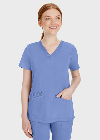 Healing Hands Women's Mariah Rib Trim Scrub Top
