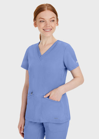 Healing Hands Women's Mariah Rib Trim Scrub Top