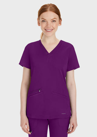 Healing Hands Women's Mariah Rib Trim Scrub Top