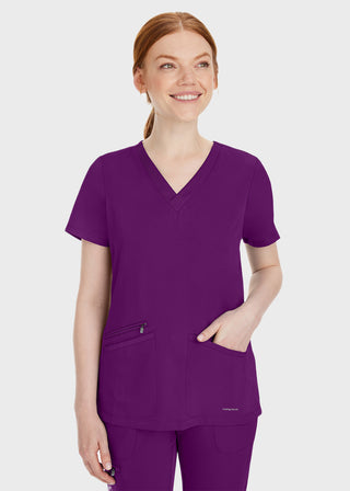 Healing Hands Women's Mariah Rib Trim Scrub Top