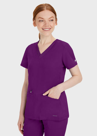 Healing Hands Women's Mariah Rib Trim Scrub Top