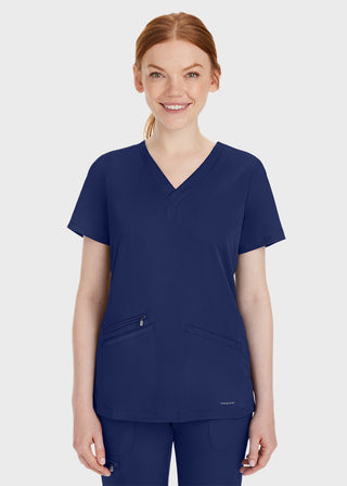Healing Hands Women's Mariah Rib Trim Scrub Top