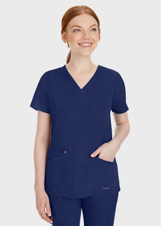 Healing Hands Women's Mariah Rib Trim Scrub Top