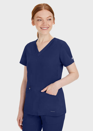 Healing Hands Women's Mariah Rib Trim Scrub Top