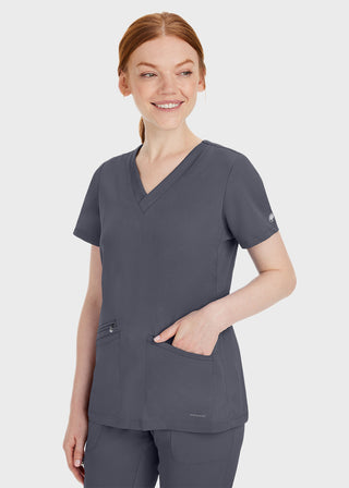Healing Hands Women's Mariah Rib Trim Scrub Top