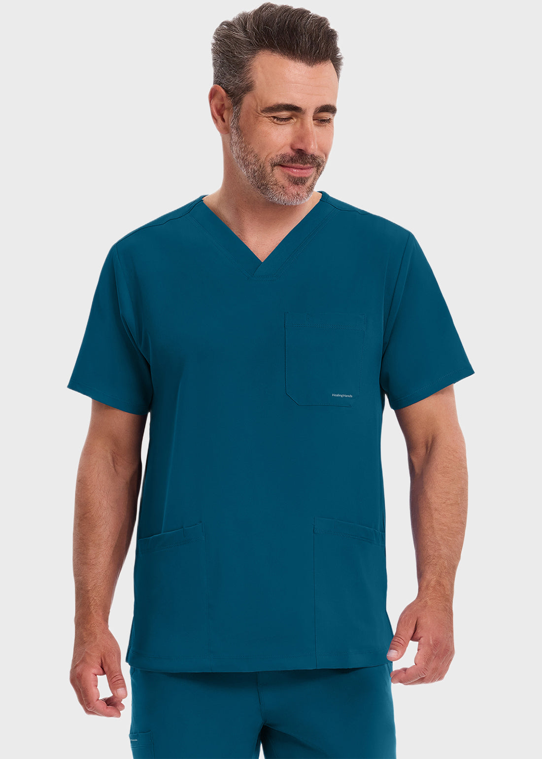 Healing Hands HH WORKS Men's V-neck Mathew Top - 2590