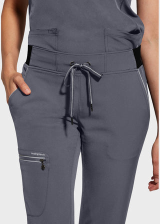 Healing Hands Women's Nisha Knit Waistband Scrub Petite Pant