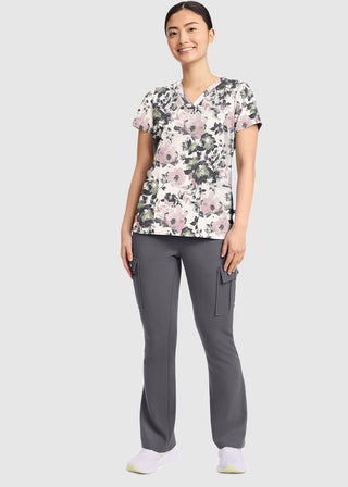 Healing Hands HH QUEST Amanda Women's Peaceful Posies Print Scrub Top