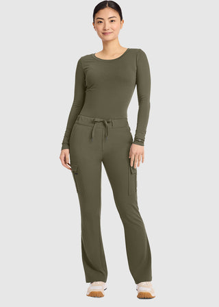 Healing Hands HH QUEST Mid Rise Drawstring Straight Petite Leg Pant