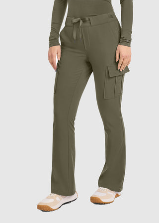 Healing Hands HH QUEST Mid Rise Drawstring Straight Petite Leg Pant