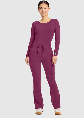 Healing Hands HH QUEST Mid Rise Drawstring Straight Petite Leg Pant