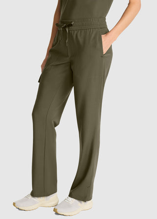 Healing Hands HH QUEST Mid Rise Drawstring Women's Straight petite Leg Pant