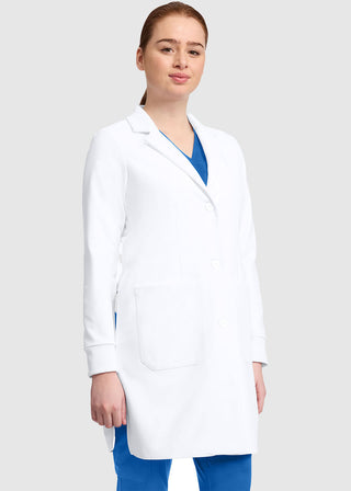 Healing Hands Womens Dental Lab Coat in White