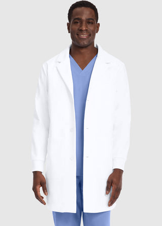 Healing Hands Men's Dental Lab Coat in White