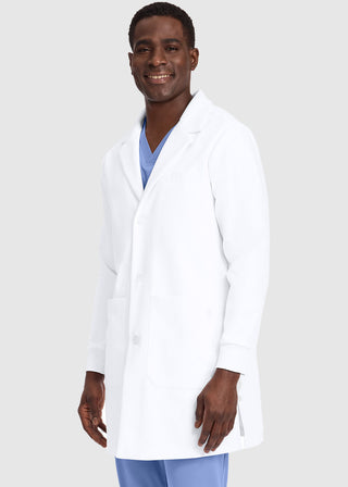 Healing Hands Men's Dental Lab Coat in White