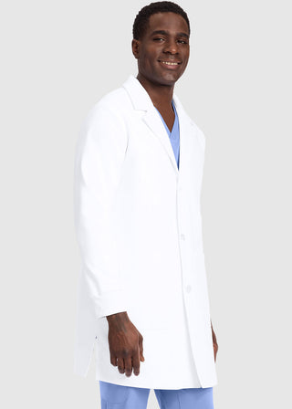 Healing Hands Men's Dental Lab Coat in White