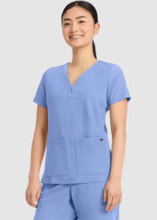 Healing Hands HH QUEST Women's Pocket Y-Neck Top