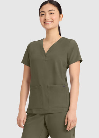 Healing Hands HH QUEST Women's Pocket Y-Neck Top