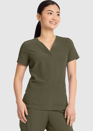 Healing Hands HH QUEST Women's Pocket Y-Neck Top