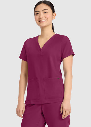 Healing Hands HH QUEST Women's Pocket Y-Neck Top