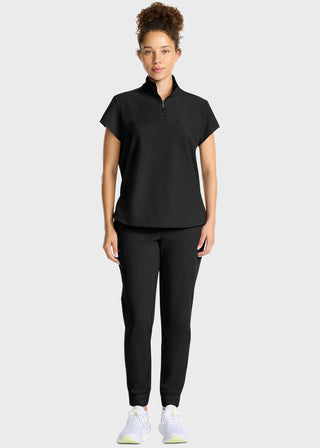 Healing Hands HH QUEST Women's Partial Zip Stand Collar Top