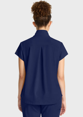 Healing Hands HH QUEST Women's Partial Zip Stand Collar Top