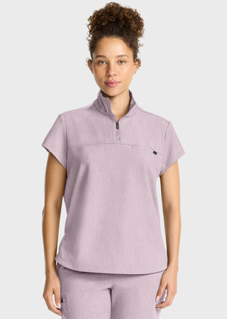 Healing Hands HH QUEST Women's Partial Zip Stand Collar Top