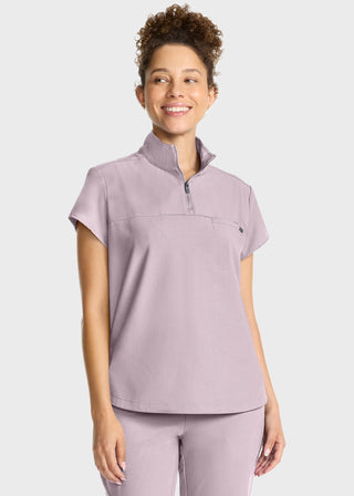Healing Hands HH QUEST Women's Partial Zip Stand Collar Top