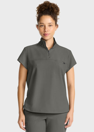 Healing Hands HH QUEST Women's Partial Zip Stand Collar Top