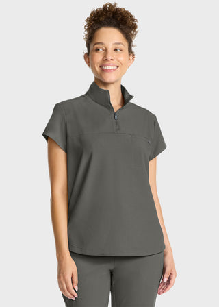 Healing Hands HH QUEST Women's Partial Zip Stand Collar Top