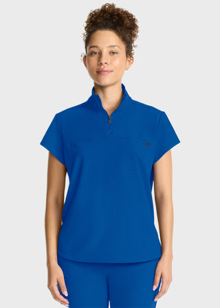 Healing Hands HH QUEST Women's Partial Zip Stand Collar Top
