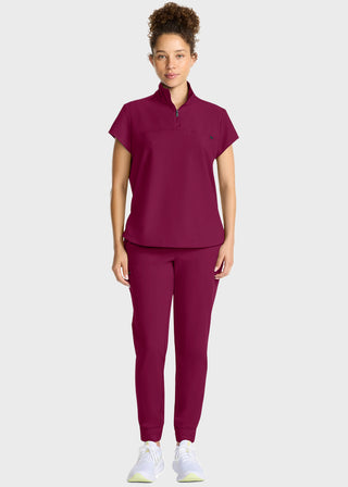 Healing Hands HH QUEST Women's Partial Zip Stand Collar Top