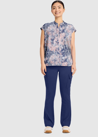 Healing Hands HH QUEST Women's Journey Twilight Tie Dye Print Scrub Top