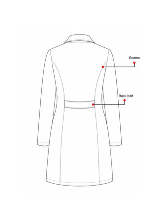 Labcoat HQ Women's Two Pocket 35 Inch Cotton Lab Coat