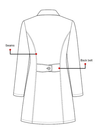 Labcoat HQ Women's 30" Princess Cut Cotton Lab Coat
