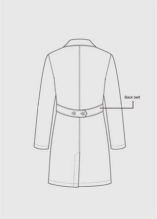 Labcoat HQ Women's 33" Adjustable Belt Lab Coat