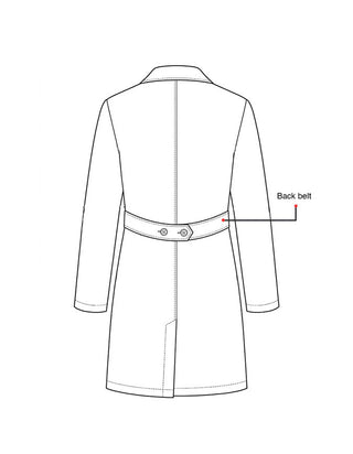 Labcoat HQ Women's 33" Adjustable Belt Cotton Lab Coat