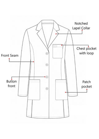 Labcoat HQ Women's Consultation 33" Cotton Lab Coat