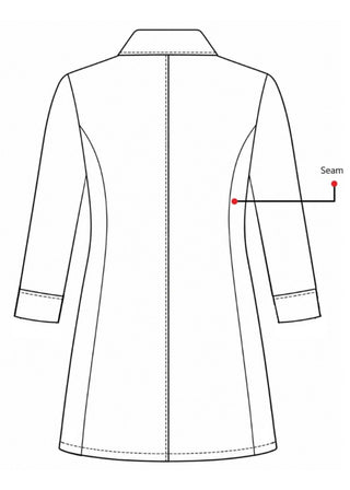 Labcoat HQ 29 Inches Ladies 3/4 Sleeve Cotton Lab Coat