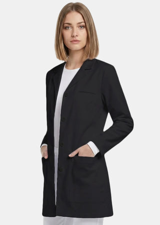 Labcoat HQ 32 Inches Ladies Trench Style Short Lab Coat