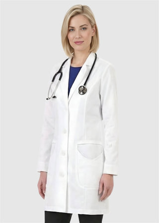 Labcoat HQ Women's 33 Inch High Collar Stretch Lab Coat