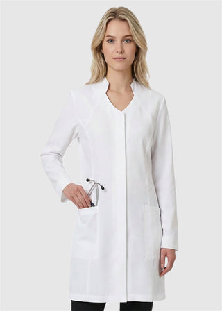 Labcoat HQ Women's 35 inch Stand Up Collar Stretch Labcoat
