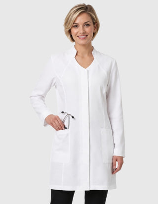 Labcoat HQ Women's 35 inch Stand Up Collar Cotton Labcoat