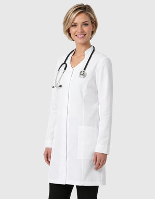 Labcoat HQ Women's 35 inch Stand Up Collar Cotton Labcoat