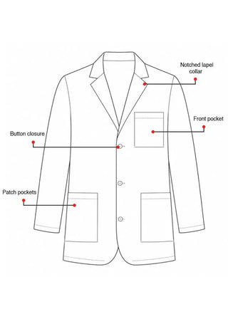 Labcoat HQ 30 Inch Men's Consultation Cotton Lab Coat