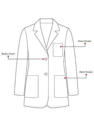 Labcoat HQ 28 Inch Women's Consultation Cotton Lab Coat