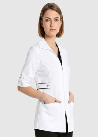 Labcoat HQ Women's Half Sleeve Contrast Trim Jacket