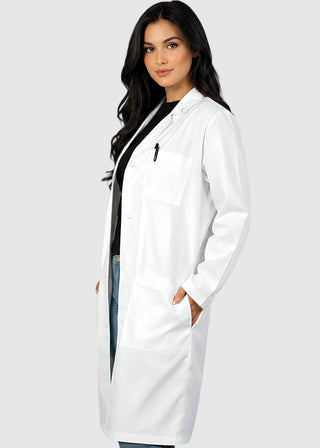 Labcoat HQ Unisex Classic Cotton Long White Lab Coat