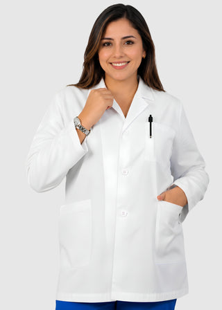 Labcoat HQ Unisex Three Pockets Cotton White Lab Coat